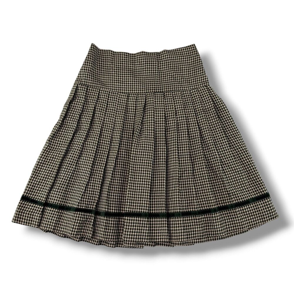 VTG Women's Gray Pleaded Mini Skirt Union Made 90s Size XS/S High Rise RARE